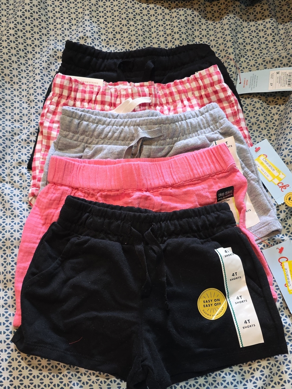 Cat & Jack & Okie Dokie Girls 5-Pack Shorts